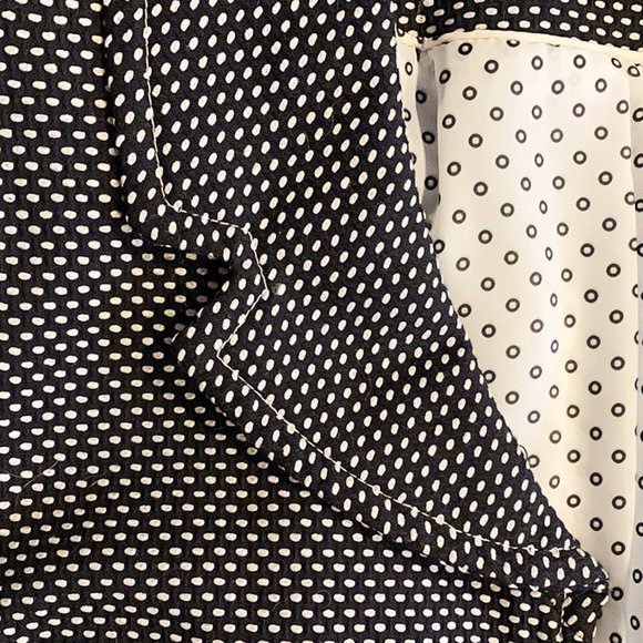 I.E. Woman Black & White Mid-Length Coat - Picture 8 of 8